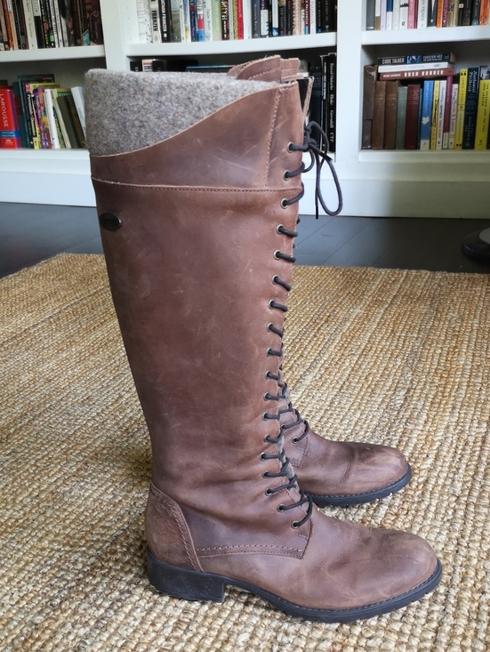Shoes - Made in Portugal tall brown leather boots